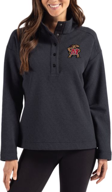 Maryland Terrapins Hunts Point Eco Textured Fleece Women's Snap Pullover