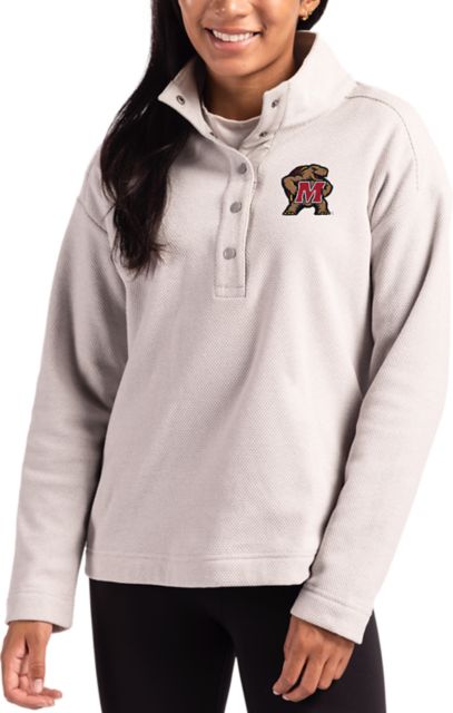 Maryland Terrapins Hunts Point Eco Textured Fleece Women's Snap Pullover