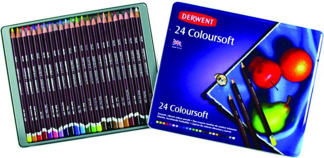 Derwent Coloursoft Pencil 24 Tin