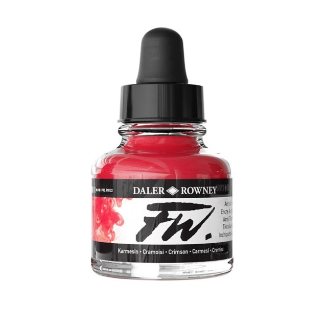 FW ACRYLIC INK 1OZ CRIMSON