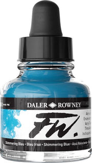 Fw Acrylic Ink 1OZ Shimmering Blue