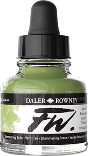 Fw Acrylic Ink 1oz Shimmering Green
