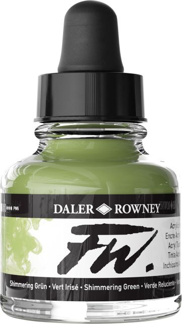 Fw Acrylic Ink 1oz Shimmering Green