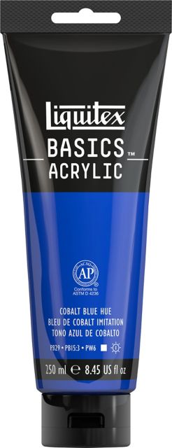 BASICS ACRYLIC 250ML COBALT BLUE