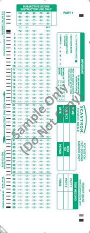 SCANTRON 100QUES/5CH 2S NUMERI