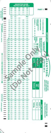 SCANTRON 100QUES/5CH 2S ALPHA