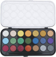 NIJI PEARLESCENT WATERCOLOR SET 21 COLORS