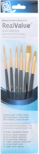 BRUSH GOLD TAKLON VALUE 6PK
