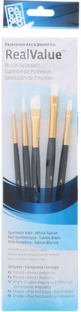 BRUSH WHITE TAKLON VALUE 5/PACK