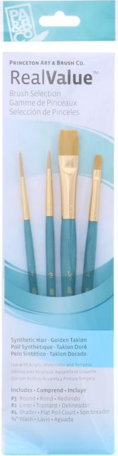 BRUSH GOLD TAKLON VALUE 4 PACK