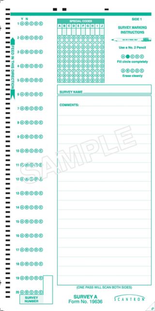 SCANTRON DM SURVEY A
