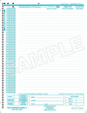 SCANTRON DM ANSWER SHEET J