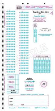 SCANTRON DM TEST SHEET 50Q