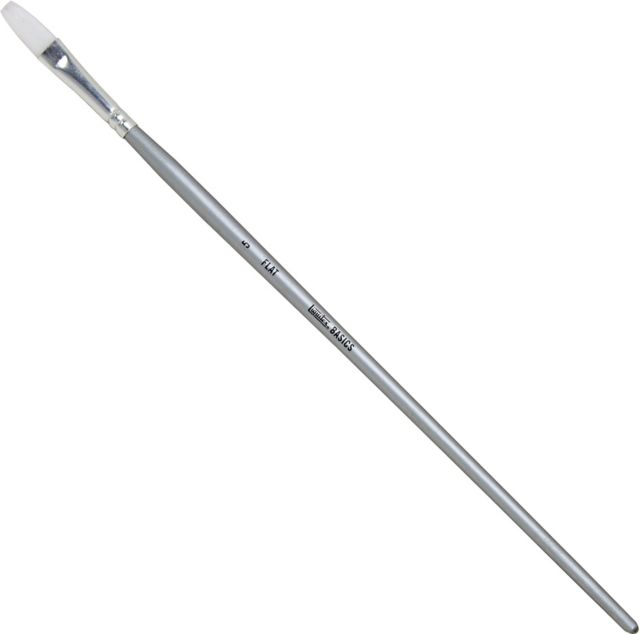 BASICS BRUSH FLAT #5 LONG HANDLE