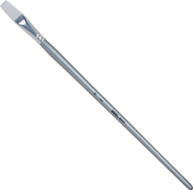 BASICS BRUSH FLAT #10 LONG HANDLE