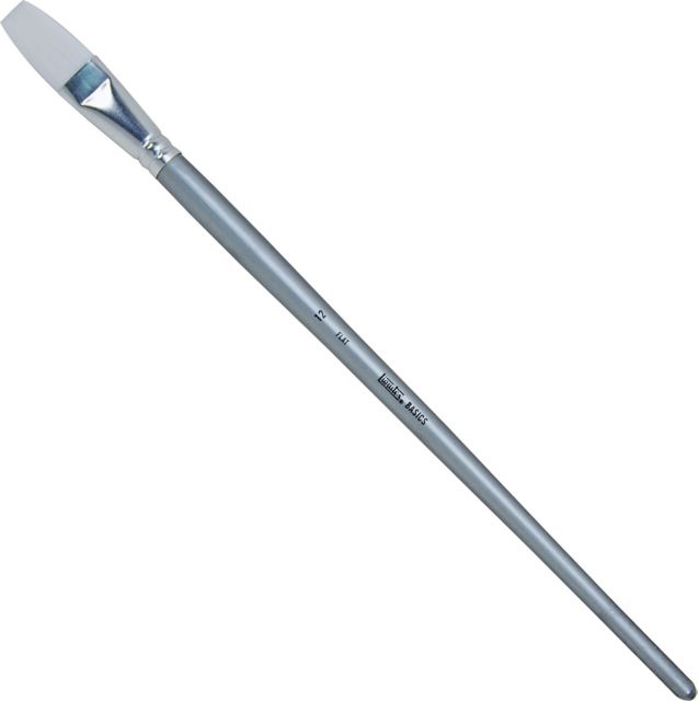 BASICS BRUSH FLAT #12 LONG HANDLE