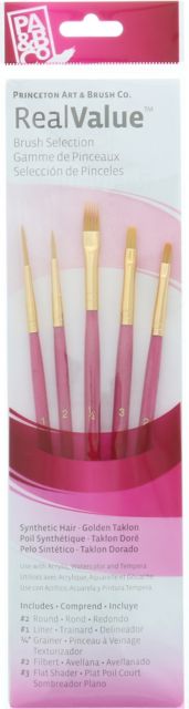 BRUSH GOLD TAKLON VALUE 5-PACK
