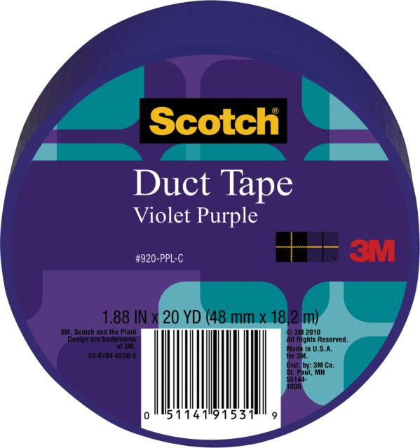 Deco Duct Tape 1.88 Inch X 20 Yard Purple