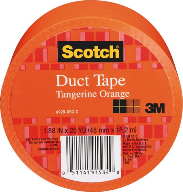 Deco Duct Tape 1.88 Inch X 20 Yards Orange