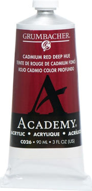 ACADEMY ACRYLIC 90ML CADMIUM RED DEEP