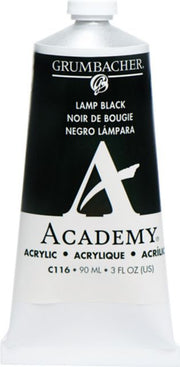 ACADEMY ACRYLIC 90ML LAMP BLACK