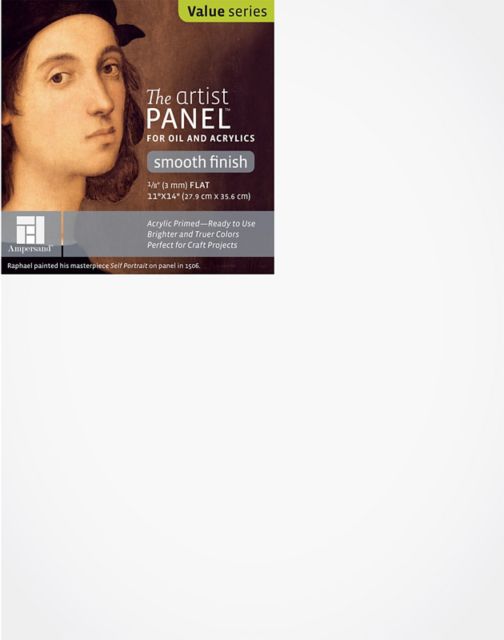 ARTIST PANEL PRIMED SMOOTH 1/8 INCH FLAT 11X14