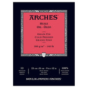ARCHES OIL PAD 9X12 12/SHEETS