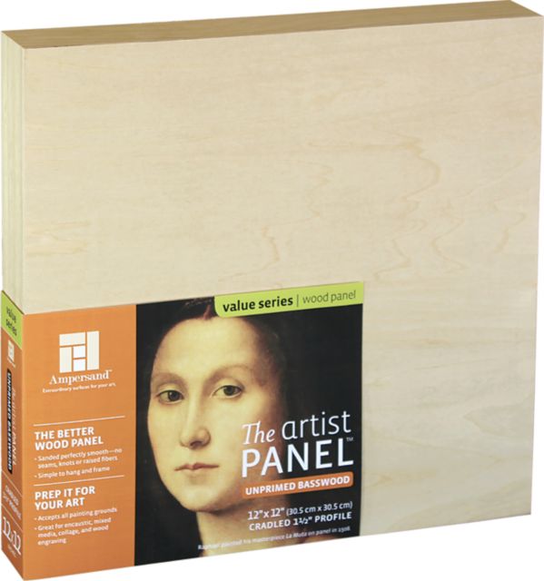 Artist Panel Unprimed Basswood 7/8 Cradle 11X14