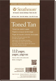 ART JOURNAL SOFT COVER TONED TAN 5.5X8