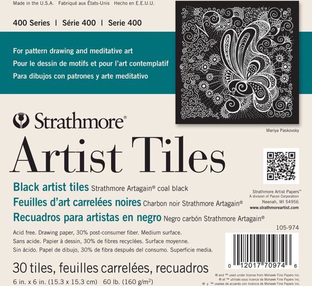 ARTIST TILES ARTAGAIN PASTEL PAD 6X6 30 SHEETS