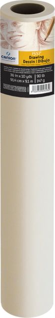 DRAWING PAPER #1557 ROLL CREAM 36 INCH X 10 YARD