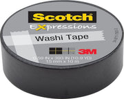 WASHI TAPE BLACK .59 INCH X 393 INCH