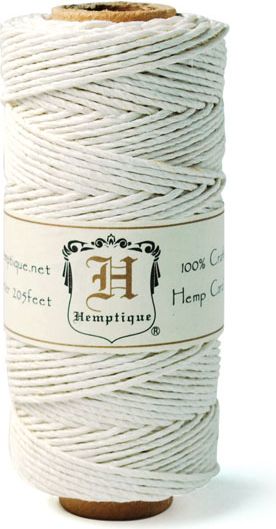 HEMP CORD 20LB 205 FOOT WHITE