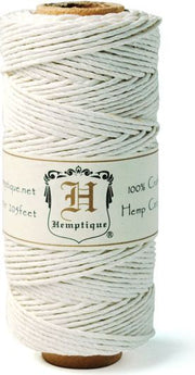 HEMP CORD 20LB 205 FOOT WHITE