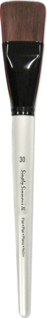 Simply Simmons Xl Brush Stiff Synthetic Flat 30