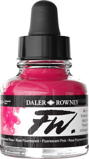 FW ACRYLIC INK 1OZ FLUORESCENT PINK