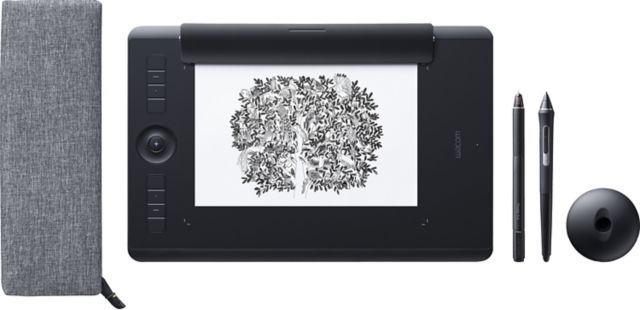 Wacom Intuos Pro Pen & Touch Tablet Paper Edition, Medium, Black