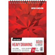 KOH-I-NOOR HEAVY WEIGHT DRAWING PAD 9X12 24 SHEETS