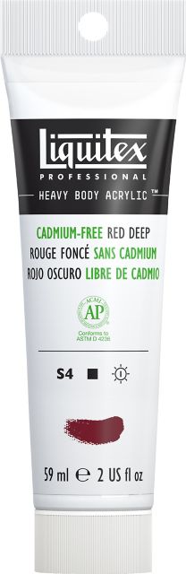 HB ACRY CAD FREE 59ML RED DEEP