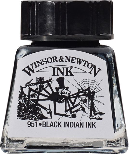 DRAWING INK 1/2 OZ INDIAN BLACK