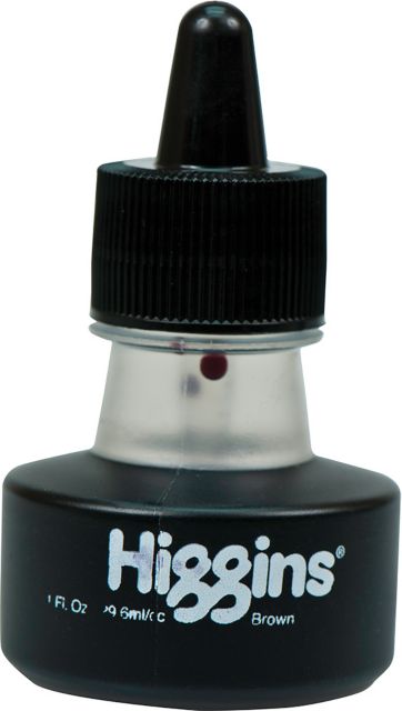 HIGGINS INK BROWN 1OZ