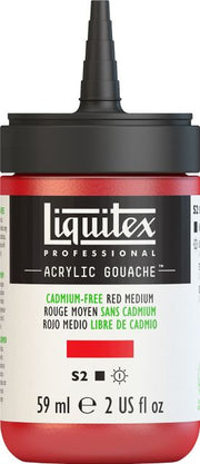 ACRYLIC GOUACHE 59ML CADMIUM FREE RED MEDIUM
