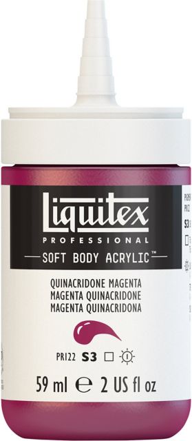 PROFESSIONAL SOFT BODY ACRYLIC 59ML QUINACRODONE MAGENTA