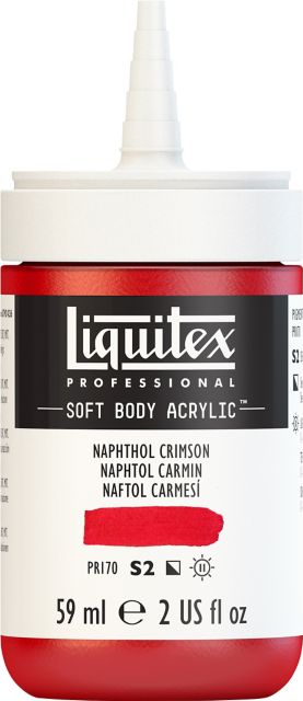 PROFESSIONAL SOFT BODY ACRYLIC 59ML NAPTHOL CRIMSON