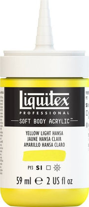 PROFESSIONAL SOFT BODY ACRYLIC 59ML YELLOW LIGHT HANSA
