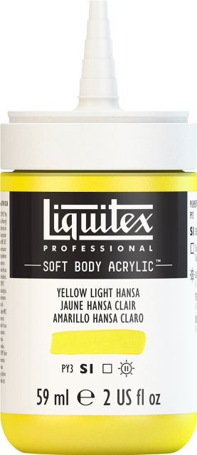 PROFESSIONAL SOFT BODY ACRYLIC 59ML YELLOW LIGHT HANSA