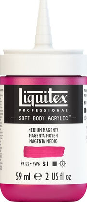 PROFESSIONAL SOFT BODY ACRYLIC 59ML MEDIUM MAGENTA