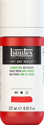 PROFESSIONAL SOFT BODY ACRYLIC 237ML CADMIUM FREE RED MEDIUM