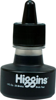 HIGGINS INK BRICK RED 1 OZ
