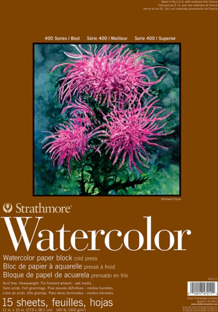 WATERCOLOR BLOCK 140# COLD PRESS 11X14 15 SHEETS